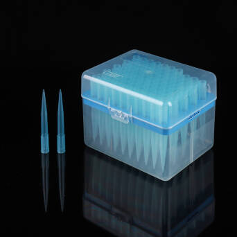 Sterylne, Nisko adhezyjne mikrokońcówki 1000µl, Nest Scientific Biotechnology, z PP, uniwersalne, niebieskie, w pudełkach, 10x100szt/ 1000szt
