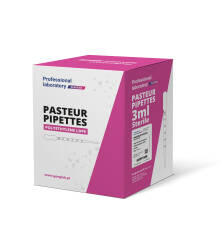 Sterylne pipety Pasteura 3ml, indywidualnie pakowane, 500x1szt/500szt