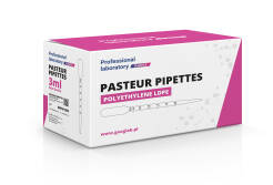 Pipety Pasteura 3ml,  pakowane zbiorczo w worku, 1x500szt/500szt
